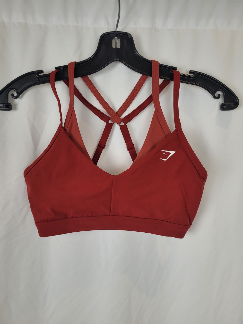 Gymshark Red Strappy Sports Bra Small